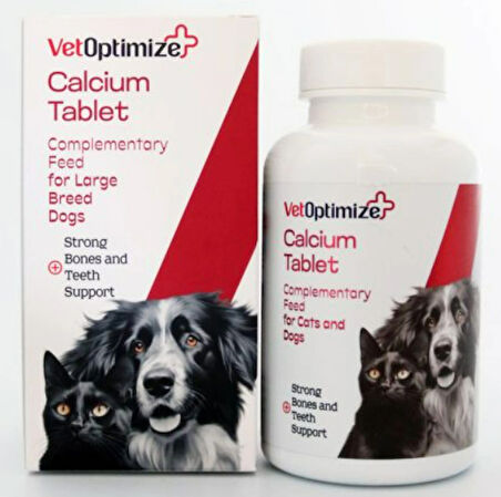 VetOptimize Calcium (Kedi ve Köpekler İçin Calcium Desteği) 84 Tablet