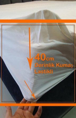 Yatak Alezi Kapitoneli Fitted (tam Sarar) 180gr.  Pamuk-polyester