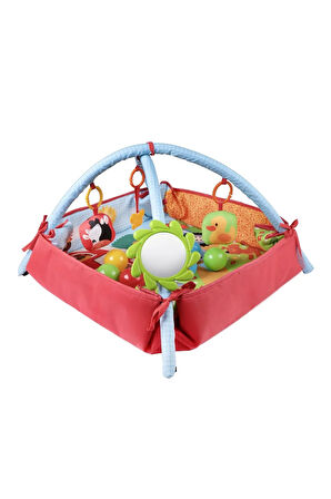 Toys Sevimli Bebek Oyun Halısı 3in1 Eğitici Oyuncak yenidoğan Oyun Halısı 10Adet Havuz Top Hediyeli