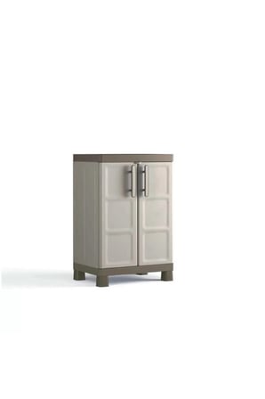 Zeminli Mutfak Banyo Balkon Bahçe Malzeme Dolabı Plastik Dolap Kiler 65x45x97 Cm