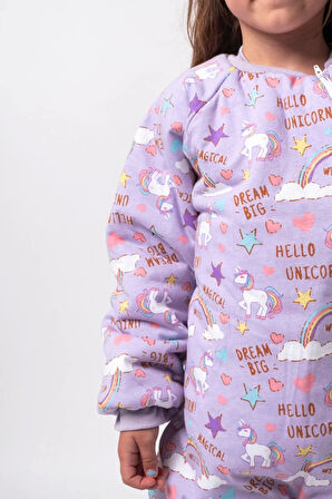 Unicorn Desenli Çocuk Uyku Tulumu
