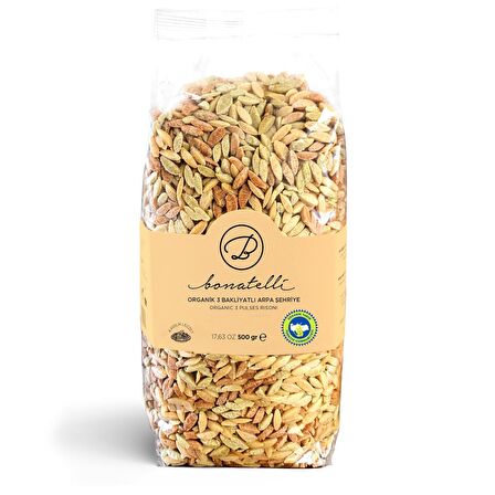 ORGANIK 3 BAKLİYATLI ARPA ŞEHRİYE 500GR