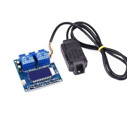 LED Göstergeli Sıcaklık ve Nem Kontrollü 2 Kanal Bağımsız Röle Modülü XY-TR01