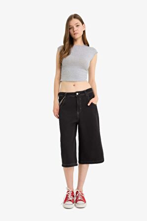 Coool Fitted Bisiklet Yaka Basic Düz Modal Kısa Kollu Tişört