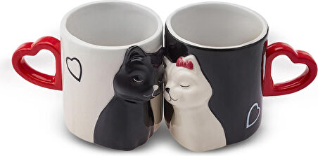 Karaca Love Cat 2'li Kupa 310 ml