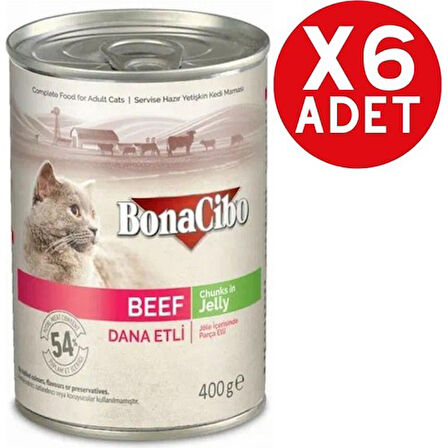 Bonacibo Jöleli Dana Etli Yaş Kedi Maması