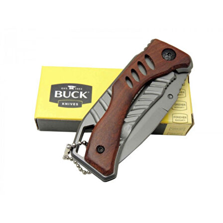 Buck Komple Çelik Ahşap Saplı Çakı X61 15,5 CM