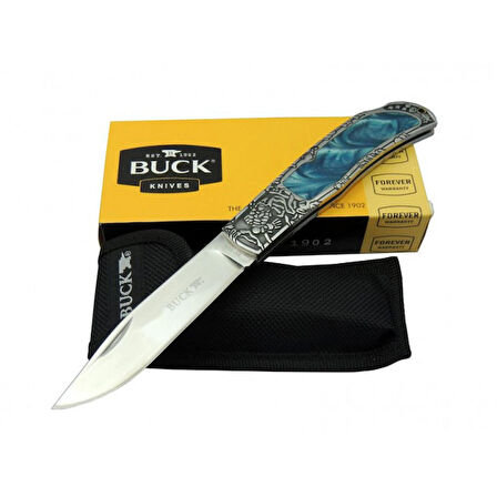 Buck Komple Çelik Desenli Çakı BK-009BL-23 CM