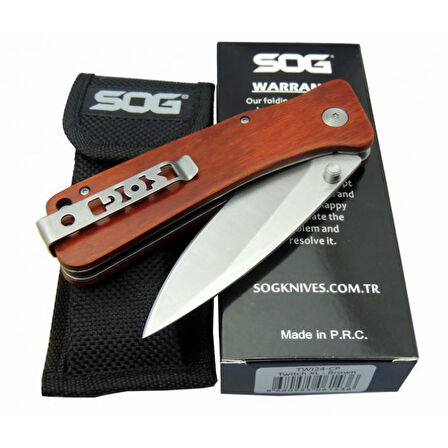 Sog Ahşap Saplı Komple Çelik Çakı TWI24-CP RD-23 CM