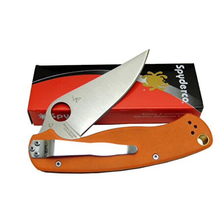 Spyderco Kapanabilir Turuncu Outdoor Çakı CPM S30V 21,5 CM