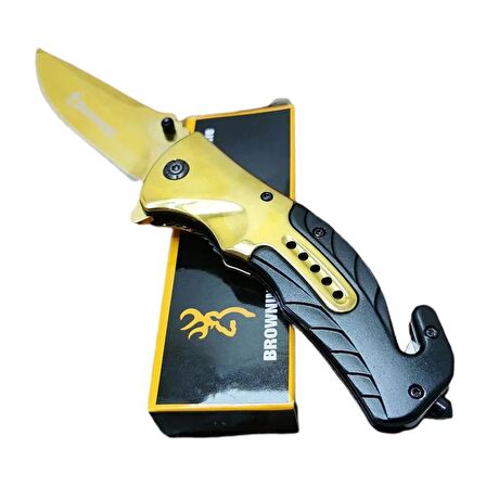 22cm browning marka çelik otomatik kurtarma çakıı