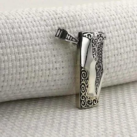 925 Ayar Gümüş Avcı Bıçağı Tasarımlı Kolye Ucu