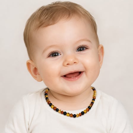 Baby Amber Damla Kehribar Kolye
