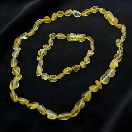 Bal Gözesi Damla Kehribar Bebek Diş Seti
