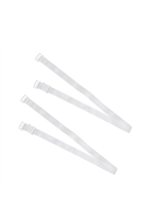 2'li Ekonomik Paket Beyaz Çıkarılabilir Sütyen Askı Set (10 mm)
