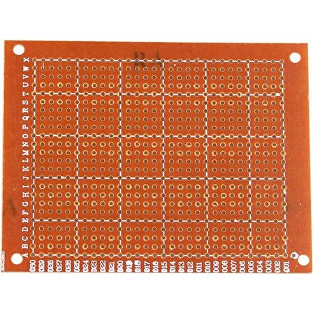 5X7cm Bakır PCB Prototip Kartı (Tek Taraflı)