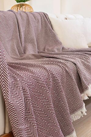 Tabu Home Dokuma Cozy Comfort Bordo Koltuk Örtüsü