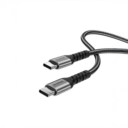 Sharge Örgülü USB-C to USB-C 240W Hızlı Şarj Kablosu