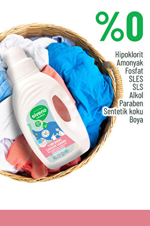 Siveno %100 Doğal Bebek Çamaşır Sabunu Kendinden Yumuşatıcılı Bitkisel Deterjan Konsantre Vegan 1500 ml