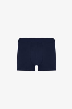Erkek Pamukl Basic Mavi 3'lü Boxer Külot