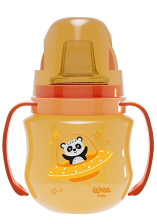 Wee Baby Galaxy Akıtmaz Alıştırma Bardağı 125 ml Turuncu