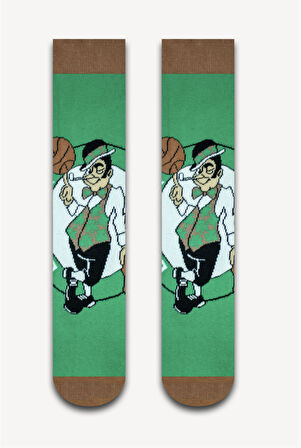 Boston Celtics Basketbol Desenli Unisex Çorap