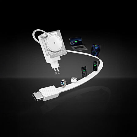 Sharge Retractable 65 GaN Şarj Cihazı