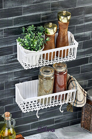 2'li Duş Rafı Düzenleyici Organizer Banyo Rafı Organizer Şampuanlık 