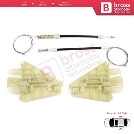 Alfa Romeo 159 939 2005-2011 4/5 Kapı İçin Elektrikli Arka Sağ veya Sol Kapı Cam Kriko Tamir Seti