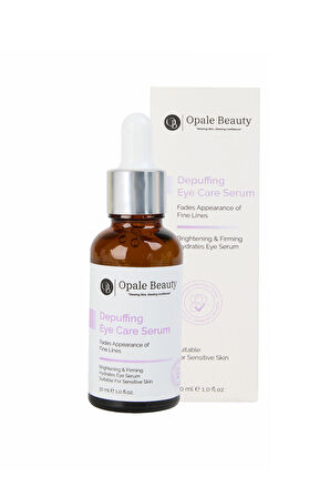 Opale Beauty Depuffing Eye Care Serum 30ml- Antioksidan Koruma ile Aydınlık ve Pürüzsüz Göz Çevresi