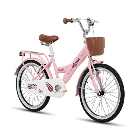 Tommybike Latte Sepetli, Elcikli 20 Jant Çocuk Bisikleti, 6-9 Yaş Çocuk Bisikleti Pembe