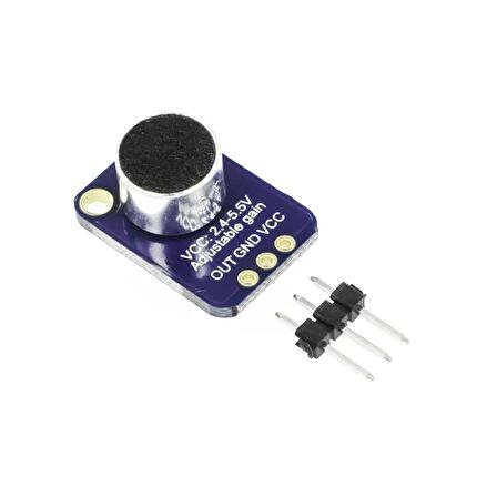GY-MAX4466 Ses Sensörü Modülü Elektret Mikrofon Amplifikatörü - MAX4466