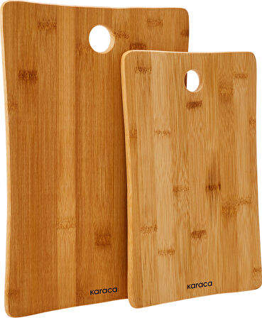 Karaca Bamboo 2'li Bambu Kesme Tahtası 30/35 Cm