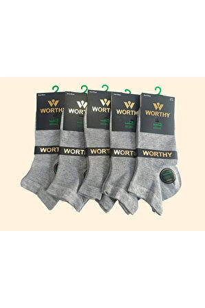 5'li Erkek Dikişsiz Bambu Patik Bilek Çorap