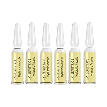 Hyaluronic Ampoule Tüm Cilt Tipleri İçin Su Bazlı Yağsız Nemlendirici Yüz Bakım Ampulü 6 x 2 ml