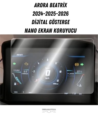 Arora Beatrix 2025-2026 Dijital Gösterge Uyumlu Nano Ekran Koruyucu