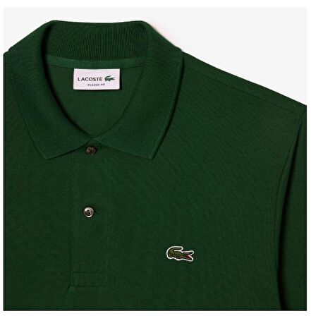 Lacoste L.12.12 Erkek Classic Fit Uzun Kollu Koyu Yeşil Polo