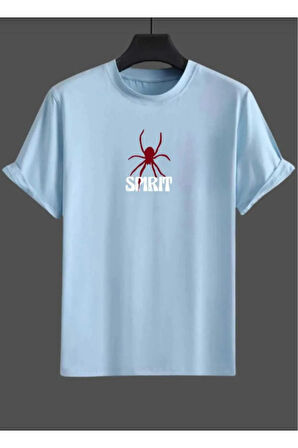 malkoçbey spirint baskılı oversize unisex basic t-shirt