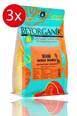 Beyorganik Organik Bebek irmiği 3'lü 350gr