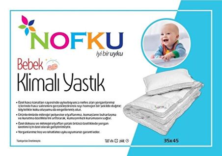 Nofku Bebe Klimalı Yastık 35X45