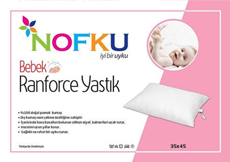 Nofku Bebe Ranforce Yastık 35x45