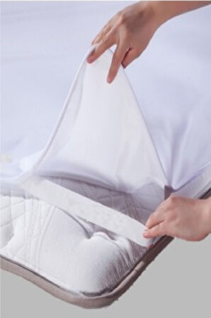 Bebesİ 80x160 Cm Alez Pamuklu Köşe Lastikli Sıvı Geçirmez Bebek Yatağı Alezi