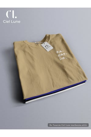 Nevermind Unisex Be Calm Oversize Tişört