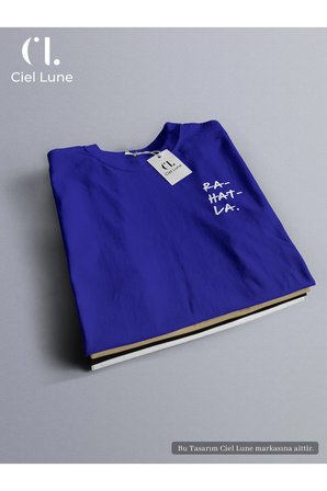 Nevermind Unisex Be Calm Oversize Tişört