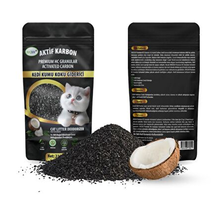 DOĞSEK Kedi Kumu Koku Giderici Premium HC Granular Activated Carbon 230 gr