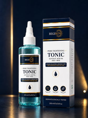 BEGISUN %6 Glikolik Asit AHA+BHA Gözenek Sıkılaştırıcı ve Arındırıcı Yüz Toniği 200 ml