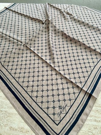 Silk Home Olinda Eşarp Bej-Siyah