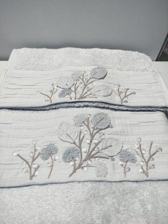 Beliz Süzene Bambu Bürümcük Analı Kızlı Havlu Seti (1 Adet 30x50 cm ve 1 Adet 50x90 cm ) %70 Bambu %30 Pamuk