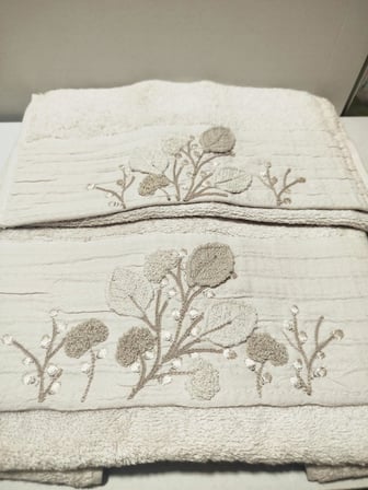 Beliz Süzene Bambu Bürümcük Analı Kızlı Havlu Seti (1 Adet 30x50 cm ve 1 Adet 50x90 cm ) %70 Bambu %30 Pamuk