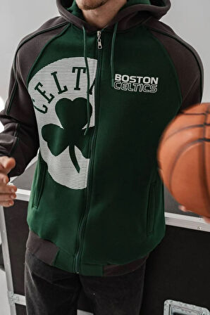 CELTIC BOSTON KAPÜŞONLU SWEAT HIRKA KALİTELİ KIŞLIK